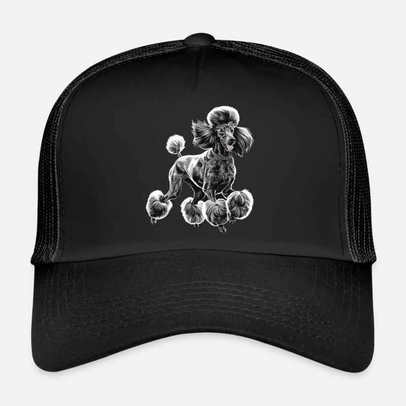 Pudel Diva - Trucker Cap - Schwarz/Schwarz