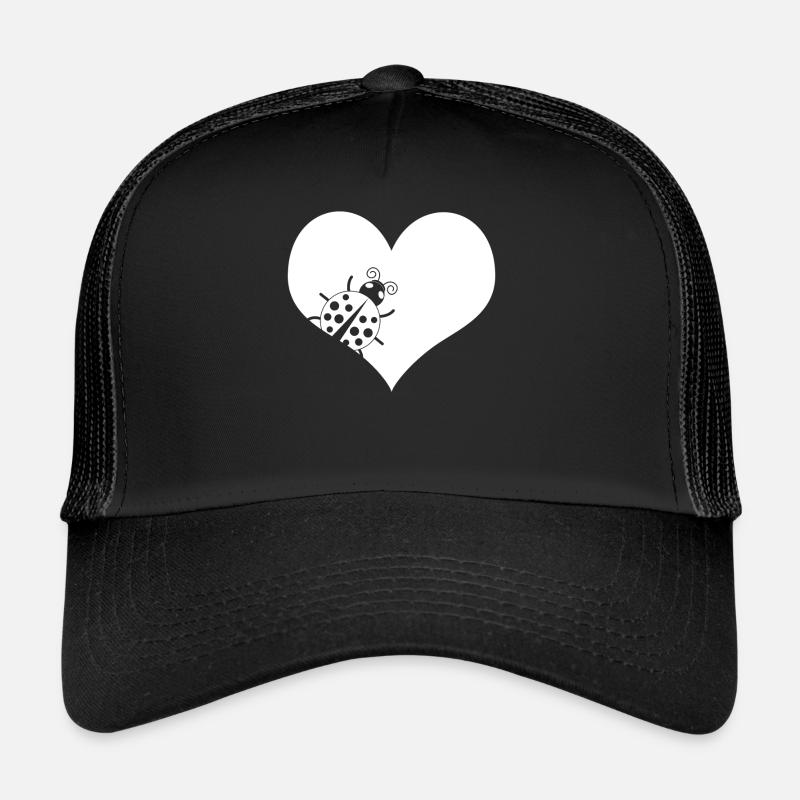 Ladybug Heart Ladybugs Trucker Cap