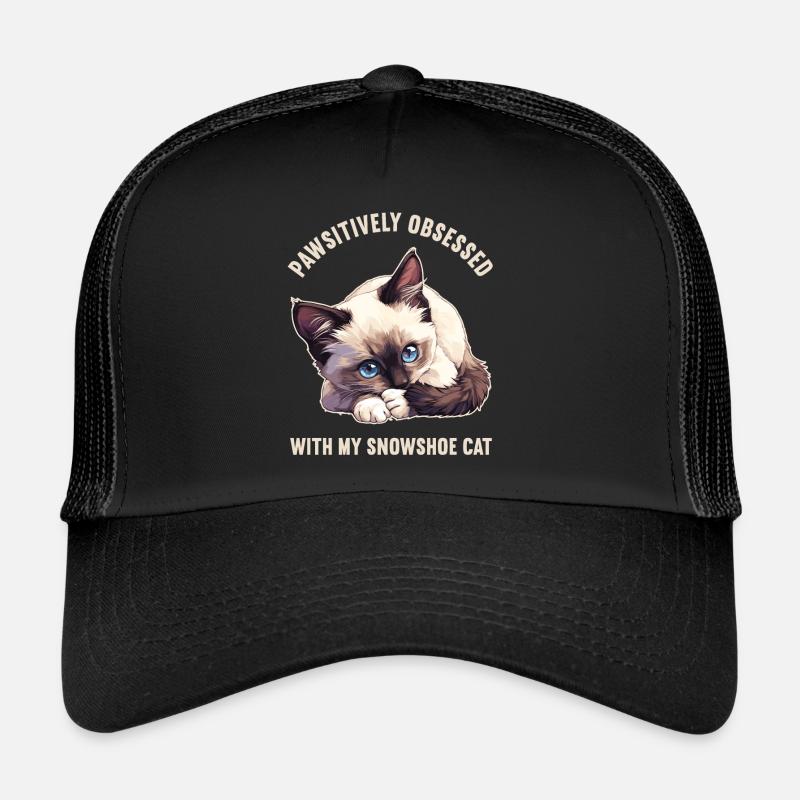 Chaton raquette Chat raquette Casquette trucker 