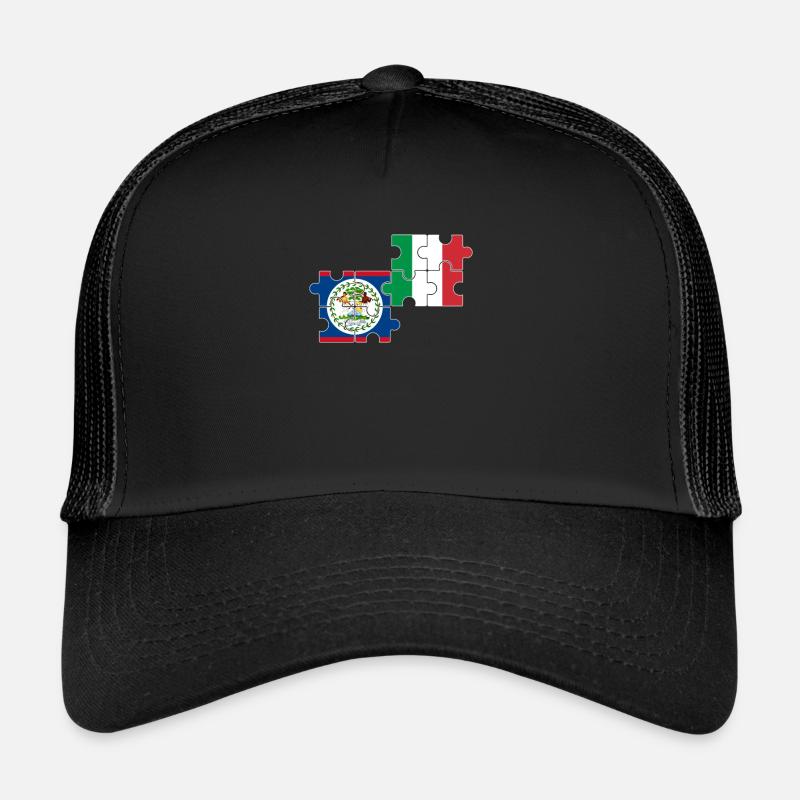 Belize Italie Drapeau Belizer Casquette trucker 