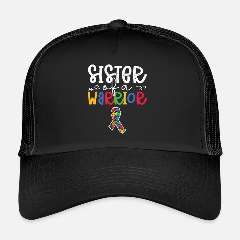 Autismus - Trucker Cap - Schwarz/Schwarz
