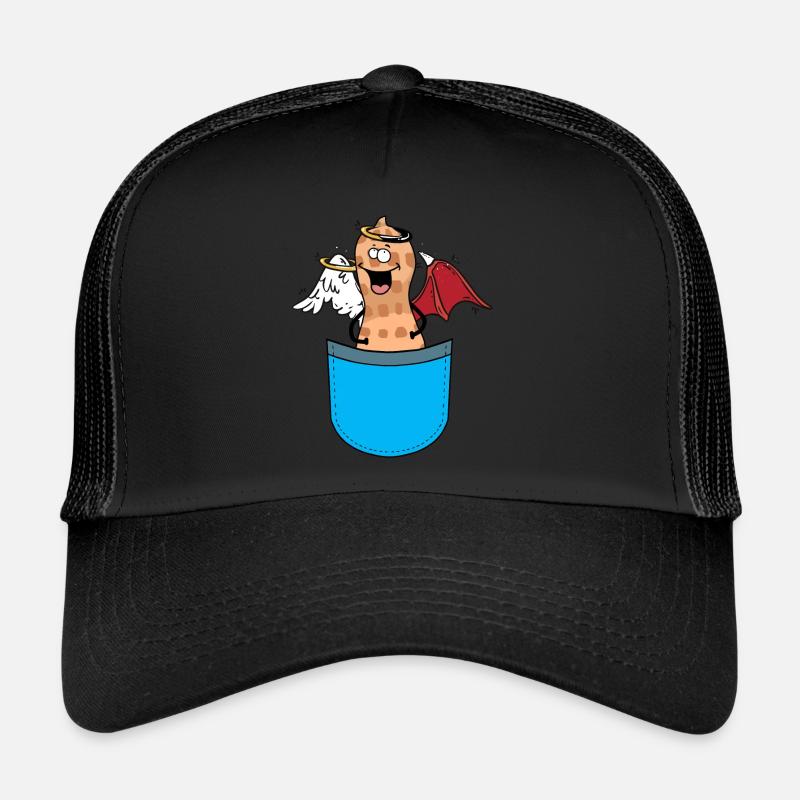 Taschen Erdnuss Engel Teufel Schutzengel Trucker Cap