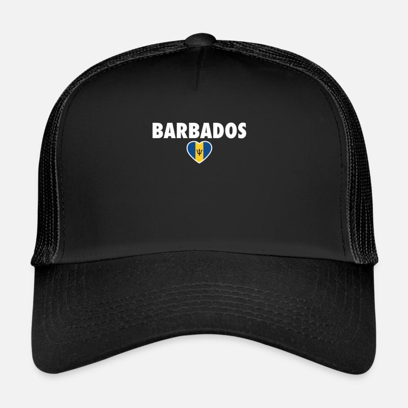Barbade Drapeau barbadien Barbadiens Casquette trucker 