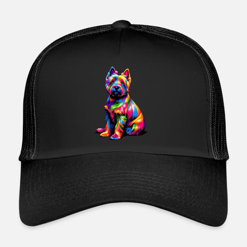 Terriers Cairn Terrier Pop Art colorés Casquette trucker 
