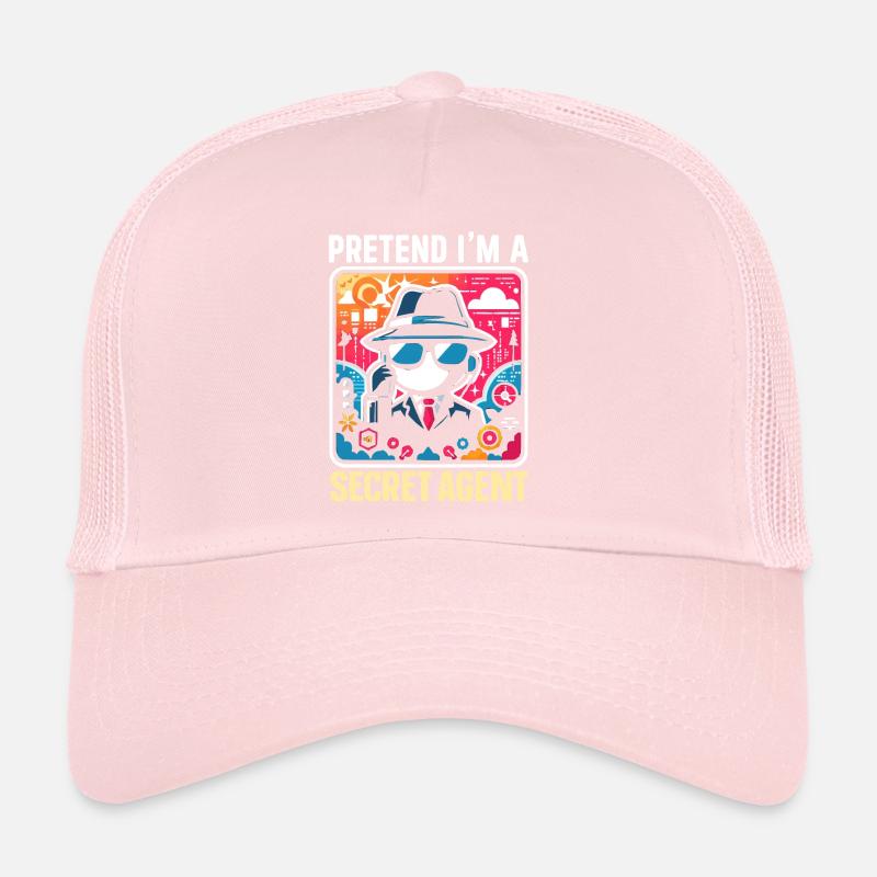 Agent secret détective infiltration cadeau Casquette trucker 