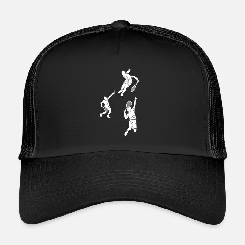 Squash player silhouettes Squash Player Trucker Cap