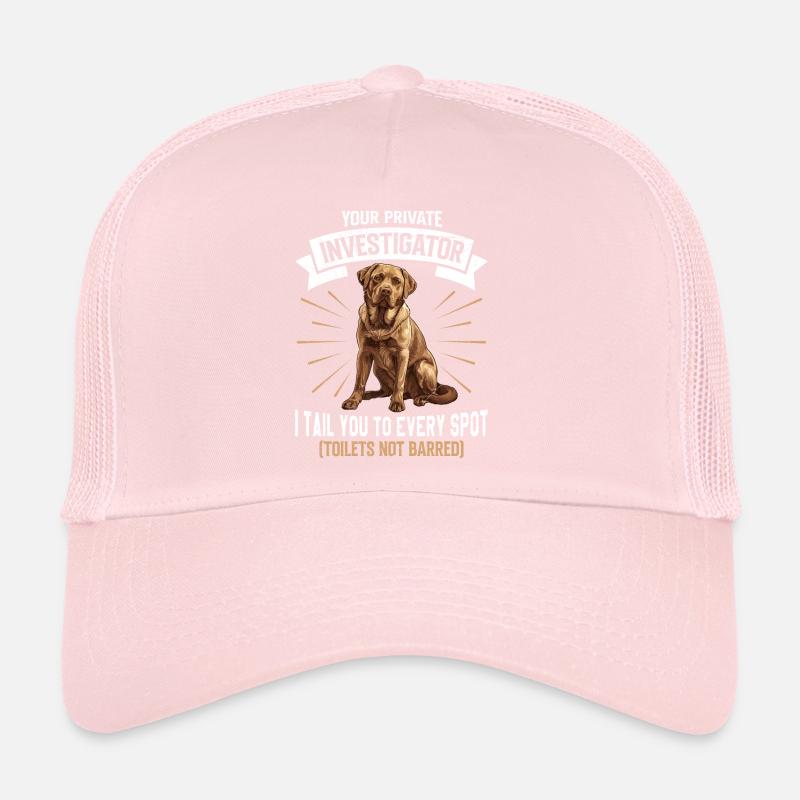 Labrador Lover INVESTIGATOR Funny Trucker Cap