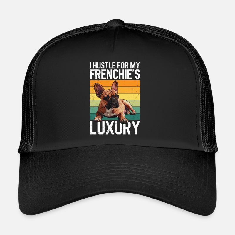 Frenchie propriétaire Hustle pour le luxe de mon Frenchie Casquette trucker 