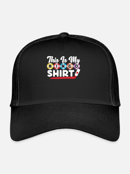 Joueur de bingo C’est mon bingo - Casquette trucker  - noir/noir - Devant