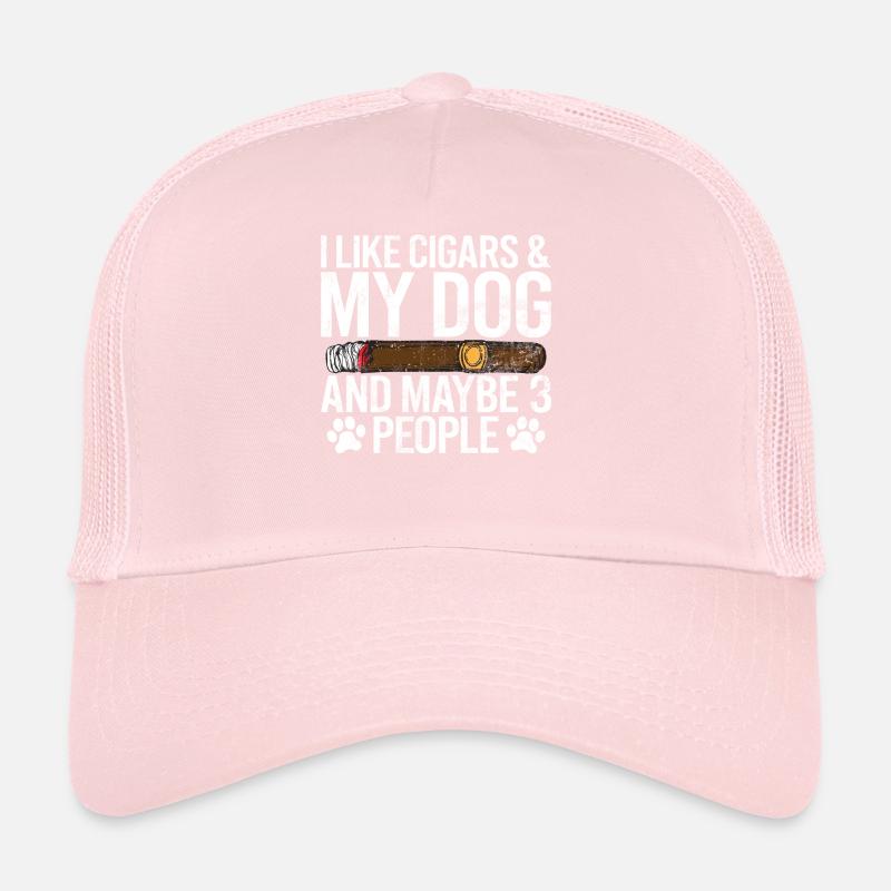 Cigar Smoker Trucker Cap