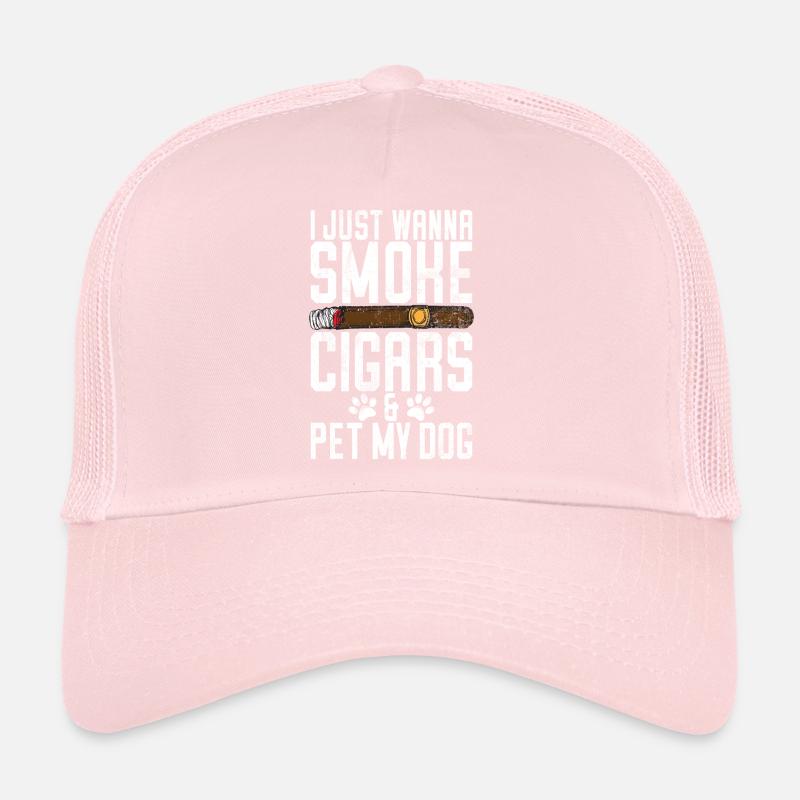 Cigar Smoker Trucker Cap