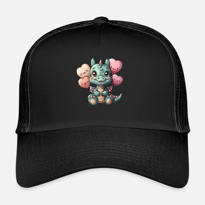 Dragon Ballons Rose Saint-Valentin Mignon Casquette trucker 