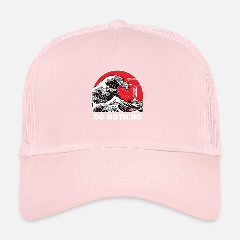 Kanagawa dit : Ne fais rien Casquette trucker 