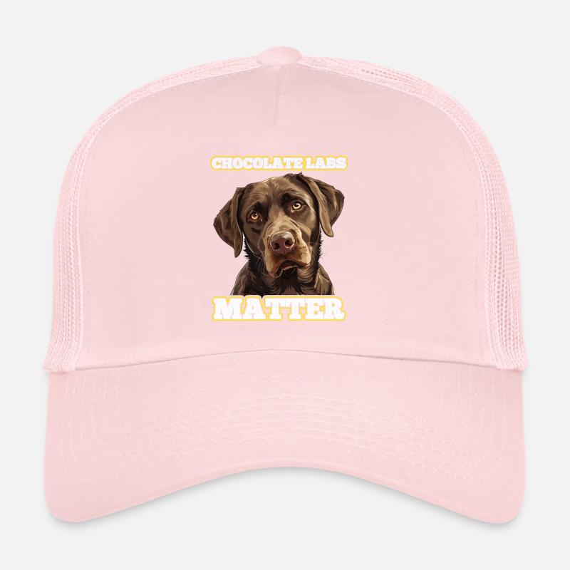 Labrador brun CHOCOLATE LABS MATTE Labrador Casquette trucker 