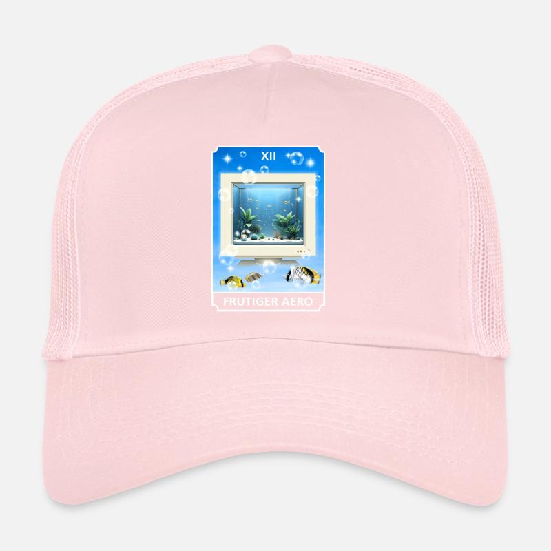 Frutiger Aero Aesthetic Tech Ordinateur Aquarium Casquette trucker 