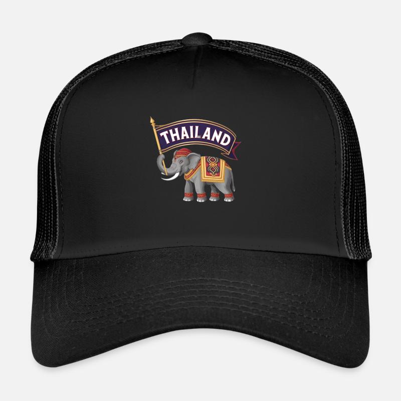 Fier éléphant de Thaïlande Casquette trucker 
