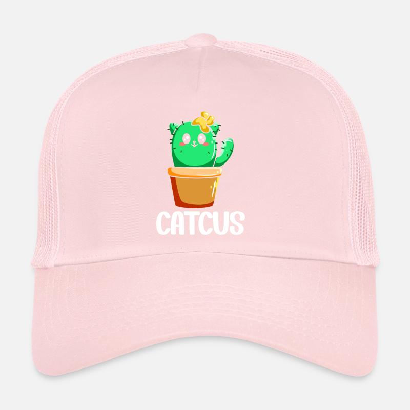 Cat Cactus Succulent Cactus Lover Trucker Cap