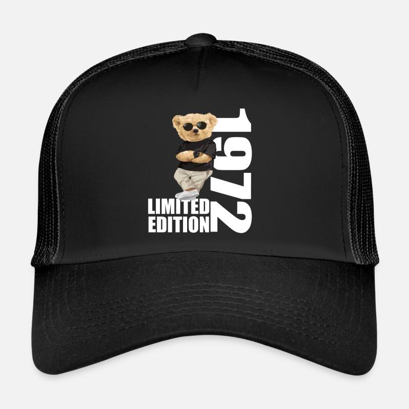 Édition limitée 1972 ours ours anniversaire 1972 Casquette trucker 