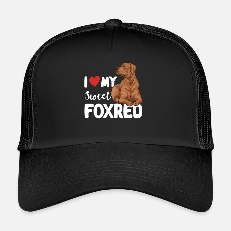 Fuchsroter Labrador Retriever Fox Red Labrador - Trucker Cap - Schwarz/Schwarz