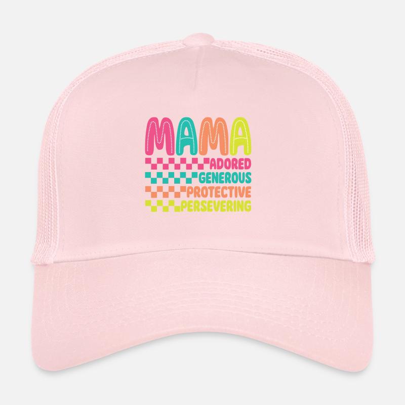 Retro Kariert Mama Mama Muttertag Trucker Cap