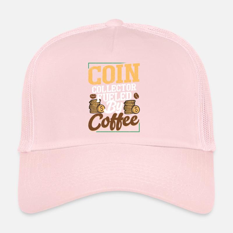Numismate caféiné : Combo pièces et café Casquette trucker 