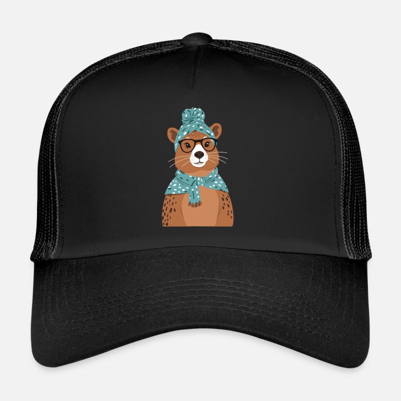 Funny Capymama Capybara Mom Trucker Cap