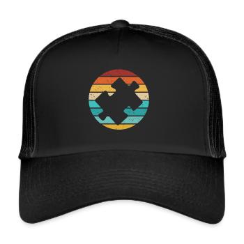 Puzzle Pièce Puzzle Amateur de Puzzle - Casquette trucker  - noir/noir - Devant