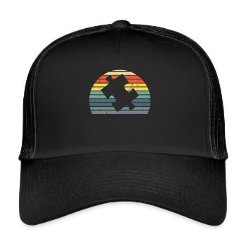 Puzzle Pièce Puzzle Amateur de Puzzle - Casquette trucker  - noir/noir - Devant