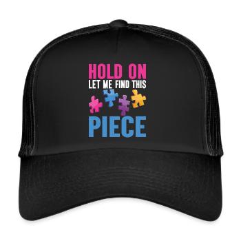 Puzzle Pièce Puzzle Amateur de Puzzle - Casquette trucker  - noir/noir - Devant