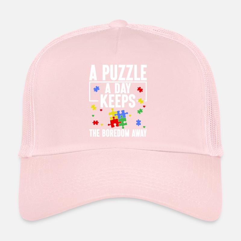 Jigsaw Puzzle Piece Puzzle Lover Trucker Cap