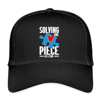 Puzzle Pièce Puzzle Amateur de Puzzle - Casquette trucker  - noir/noir - Devant
