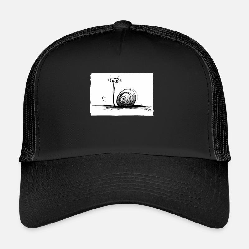 Witzige niedliche Bleistift Schnecke Trucker Cap