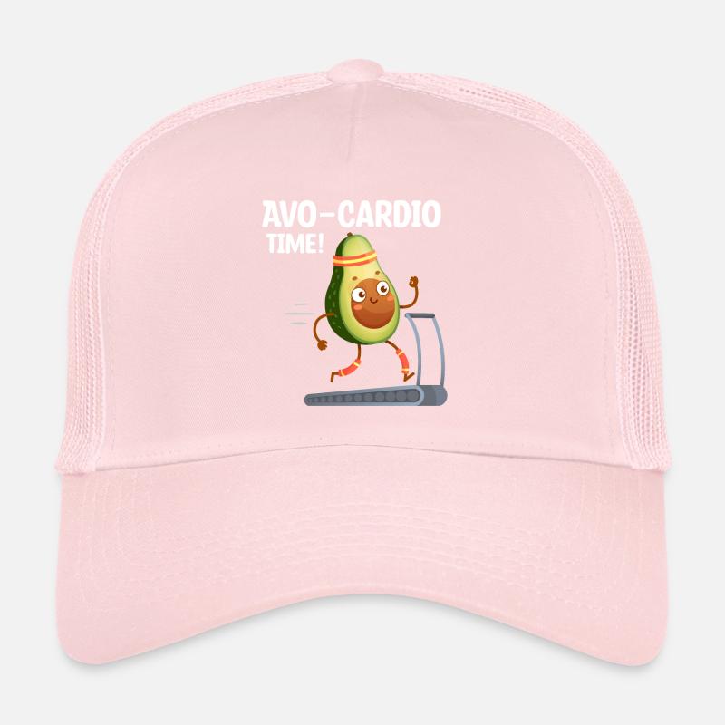 Avo-Cardio Jeu de mots drôle Workout Avocat Casquette trucker 