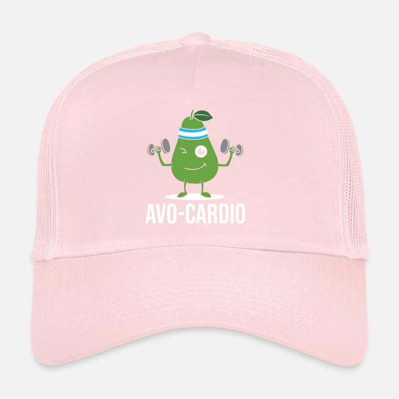 Avo-Cardio Jeu de mots drôle Workout Avocat Casquette trucker 