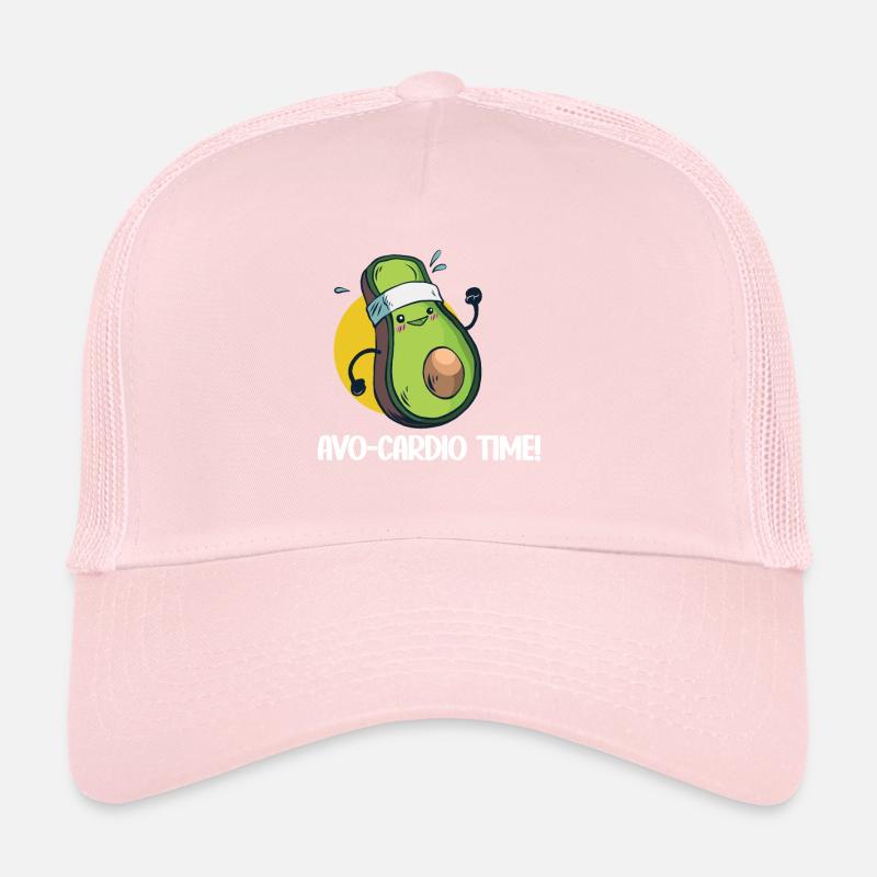 Avo-Cardio Jeu de mots drôle Workout Avocat Casquette trucker 