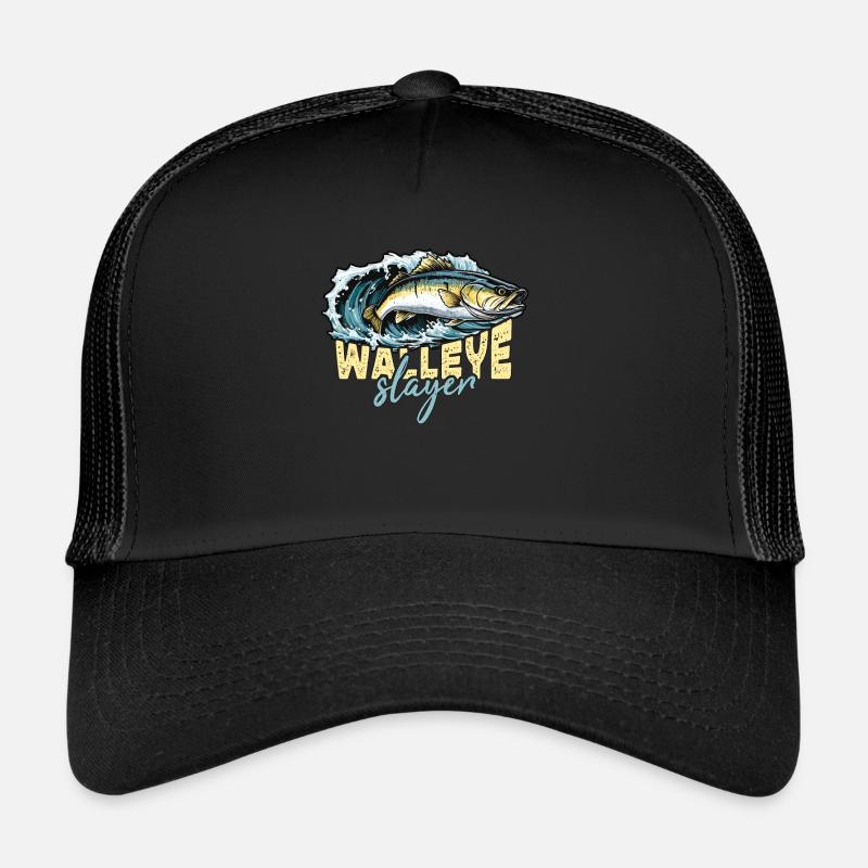 Pêche au doré Doré Slayer Passionné de pêche Casquette trucker 