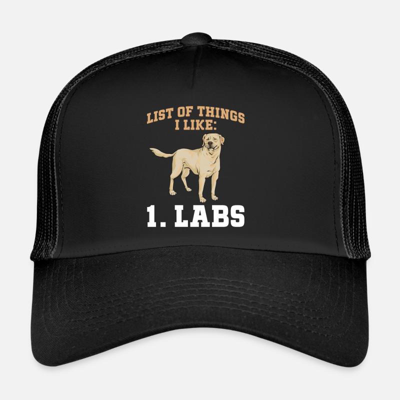 Labrador Retriever jaune Casquette trucker 