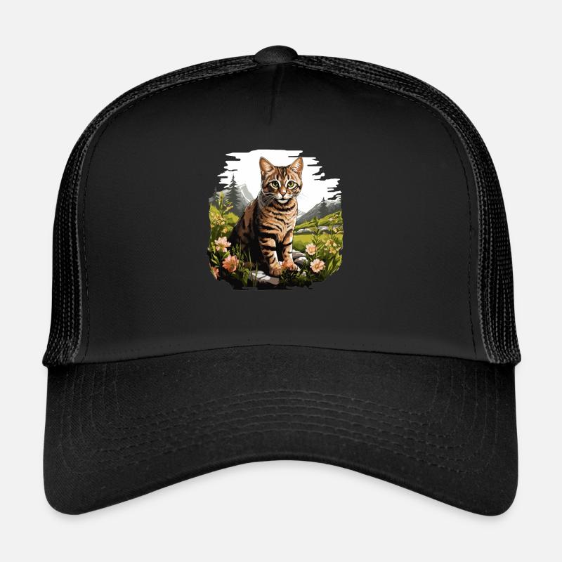 Chaton tigré chat tigré Casquette trucker 