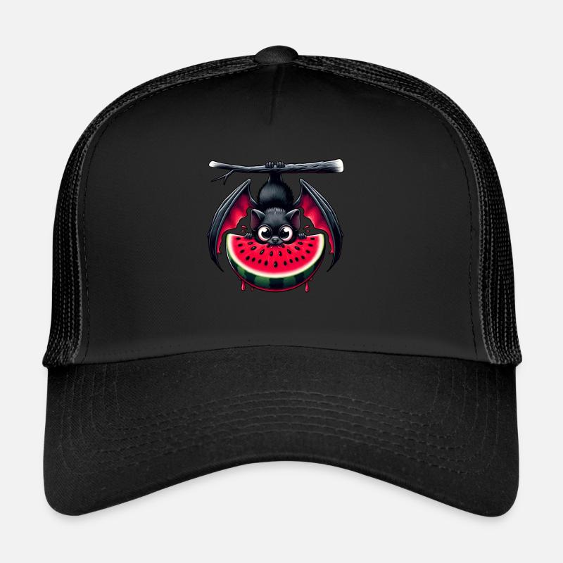 Bat Summer Fruit Melon Trucker Cap