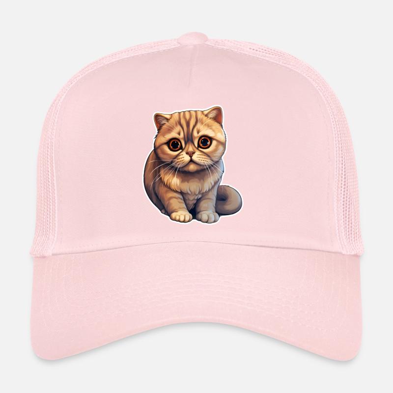 Scottish Fold Cat Trucker Cap
