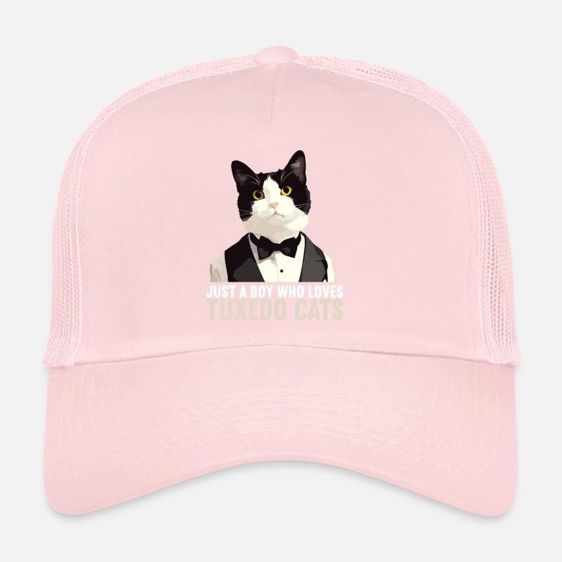 Tuxedo Kitten Tuxedo Cat Trucker Cap