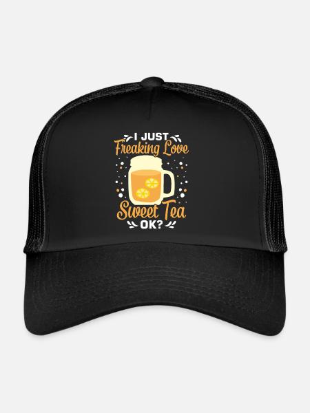 Sweet tea - Trucker Cap - black/black - Front
