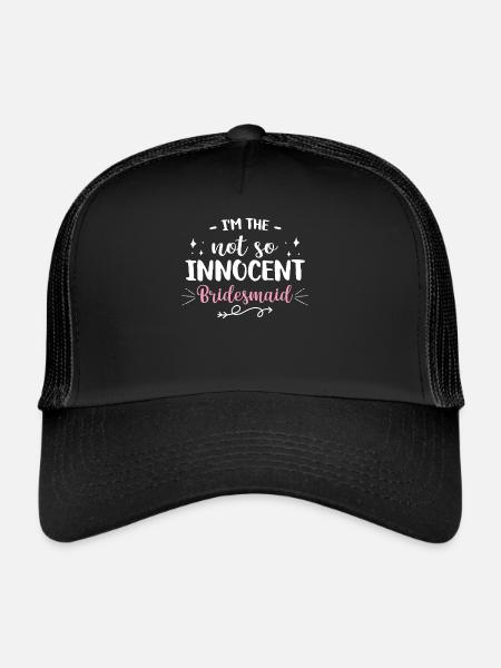 Bachelorette Hen Party Bride - Trucker Cap - black/black - Front
