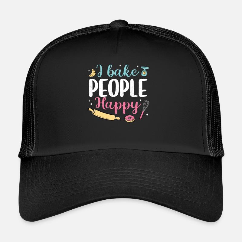 Bäcker - Trucker Cap - Schwarz/Schwarz