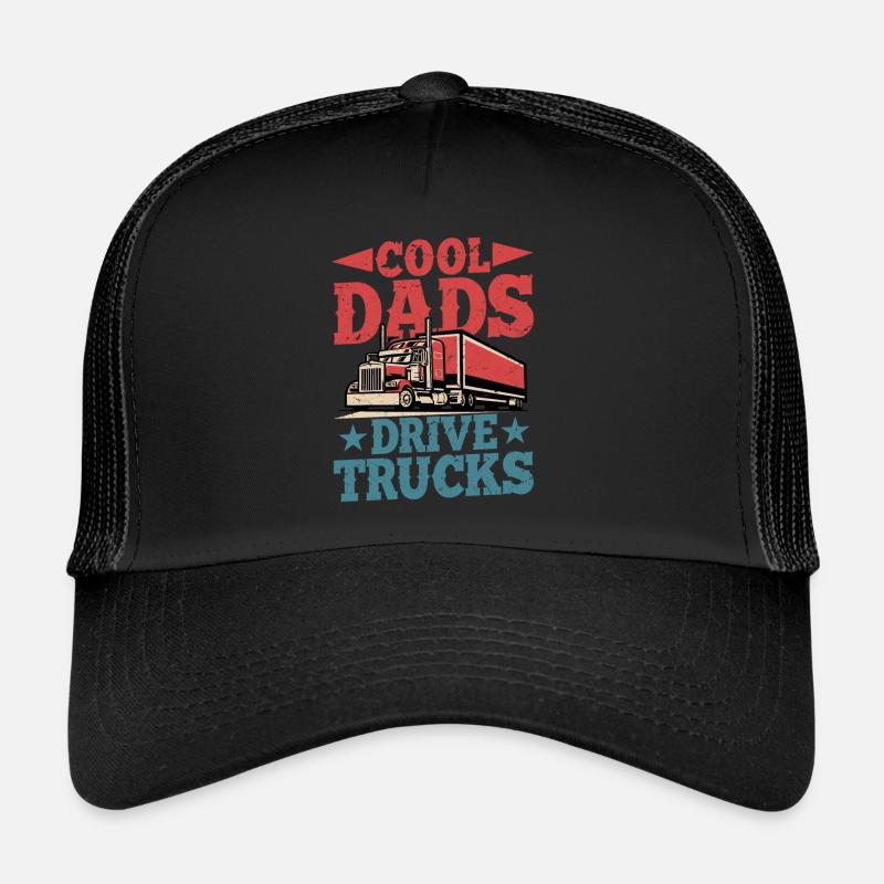 Cool Dads Drive Trucks Trucker Trucking Trucker Cap