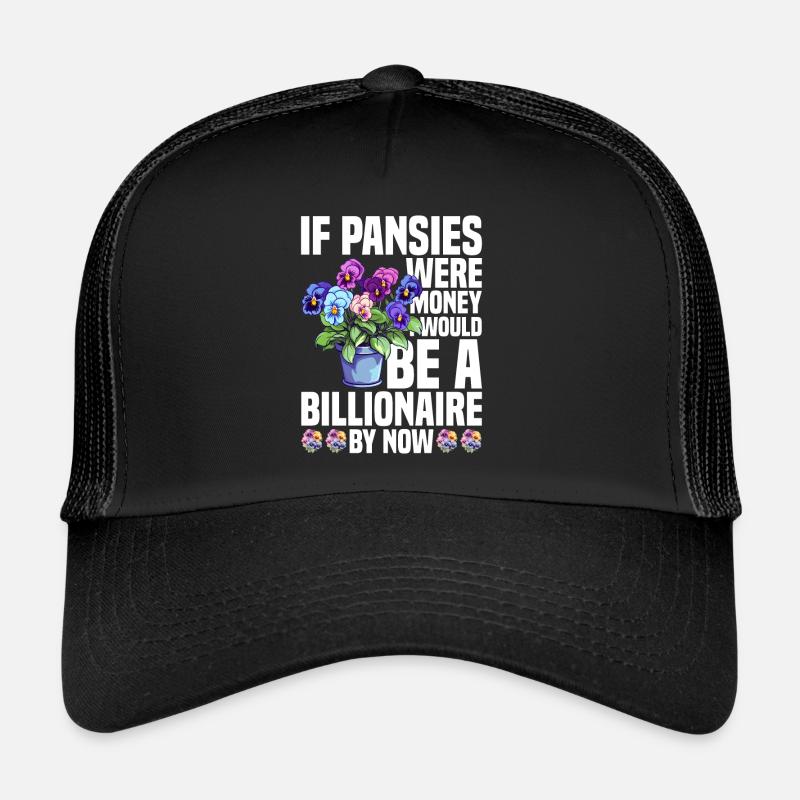 Pansy Seeds Pansies for Outdoors Pansy Flower Trucker Cap