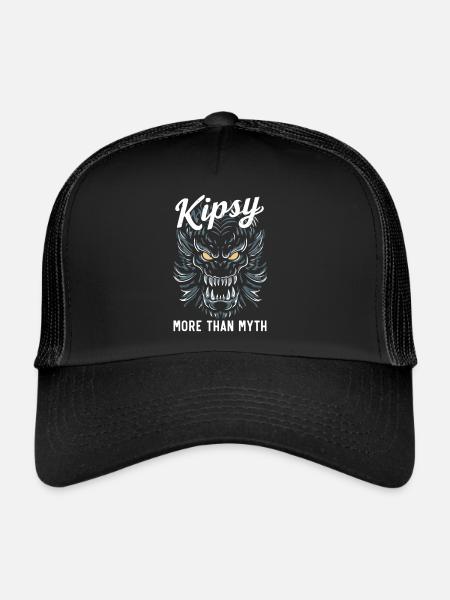 Monstre de la rivière Hudson Kipsy Cryptozoologie Cryptid - Casquette trucker  - noir/noir - Devant