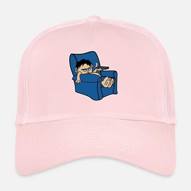 Lazy Couch TV Watching Television Trucker Cap