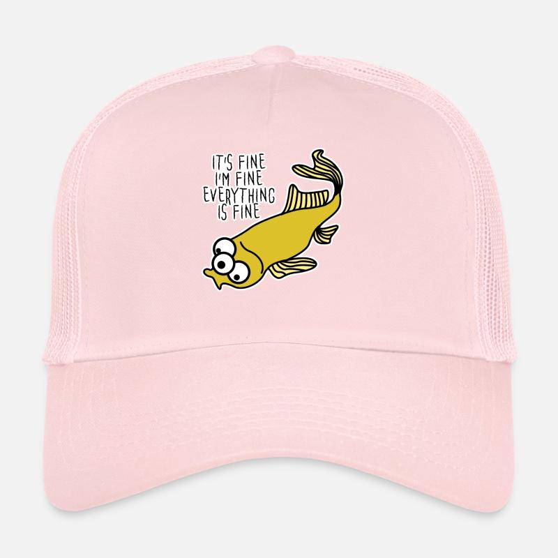 Mutated Fish Everything is fine Trucker Cap