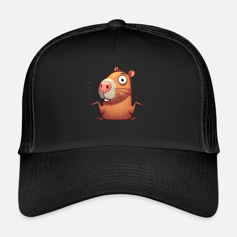 Confused Capybara Trucker Cap